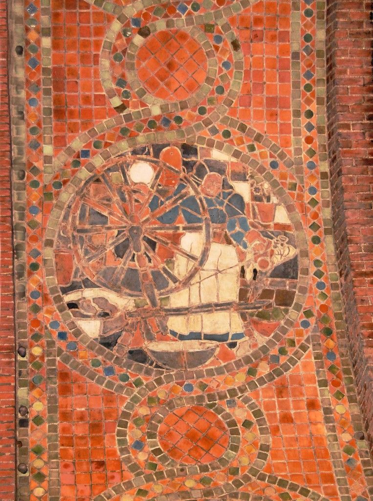 Spinning Mosaic by Henry Mercy Moravian Tileworks