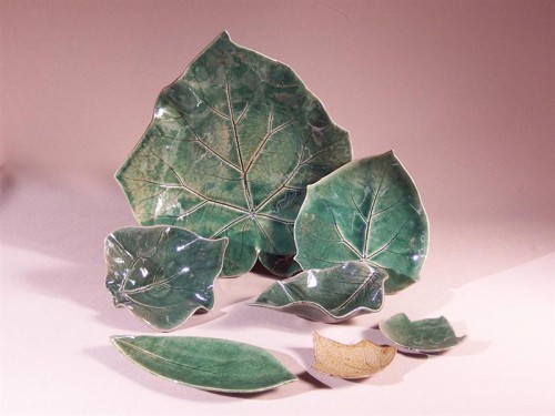Leaf Plates by Connie Bracci-McIndoe