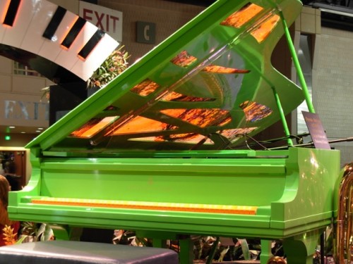 Chihuly Steinway Piano at the Philadelphia Flower Show